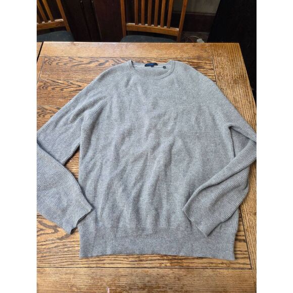 Patrick Assaraf Cashmere Crewneck in Grey sz XL - Picture 2 of 6